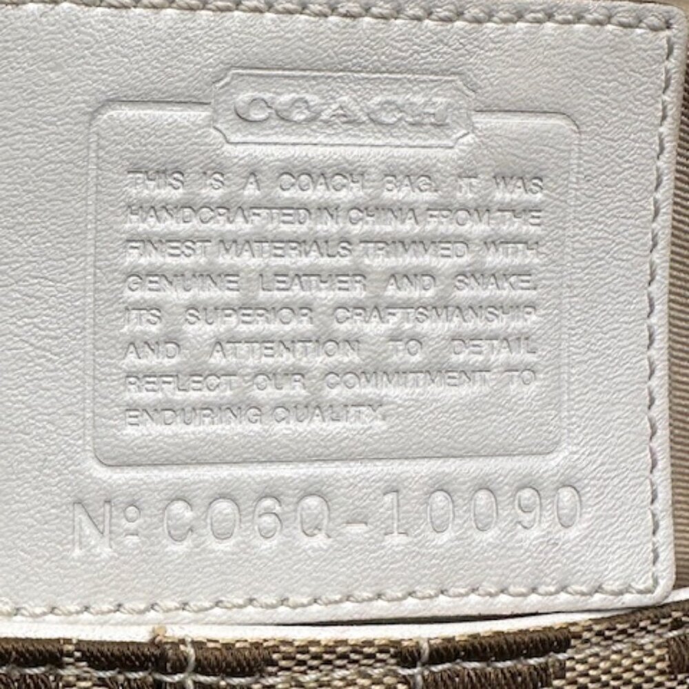 Coach Signature Jacquard Patchwork with Leather & Snake Trim - Picture 9 of 15